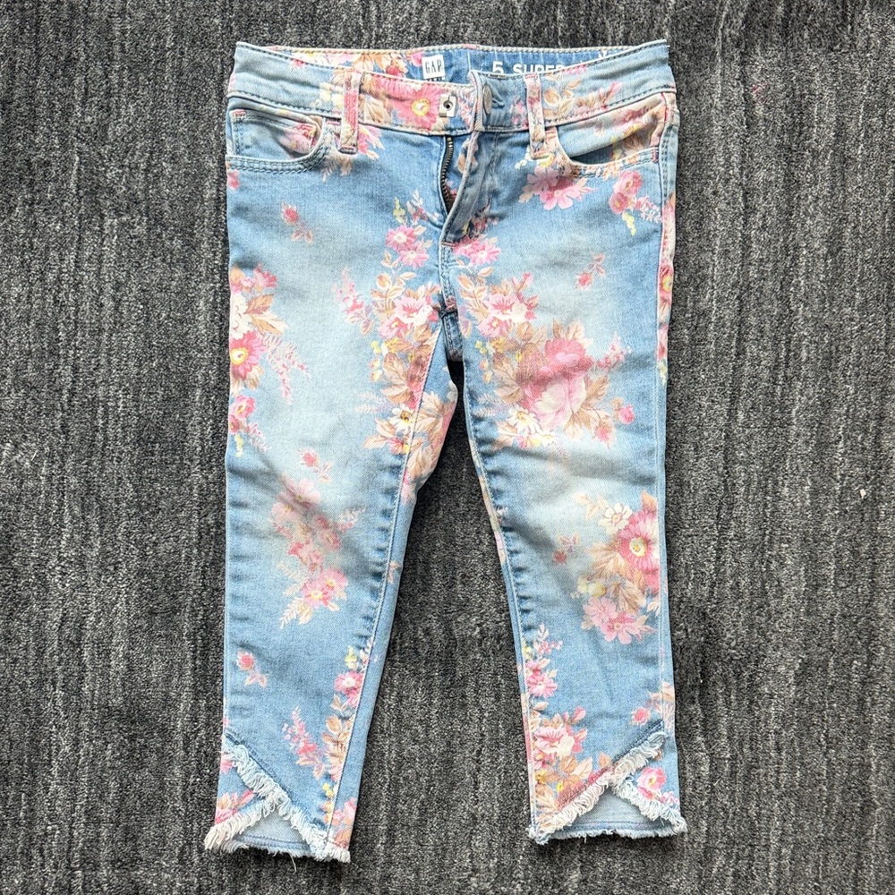 Floral Denim GAP Jeans 5